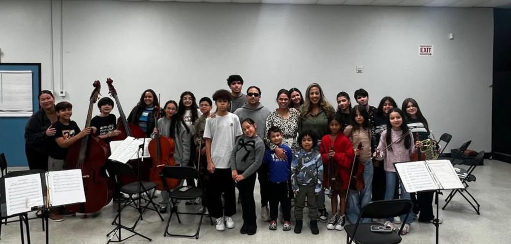 Young musicians after a Foundation ensemble session