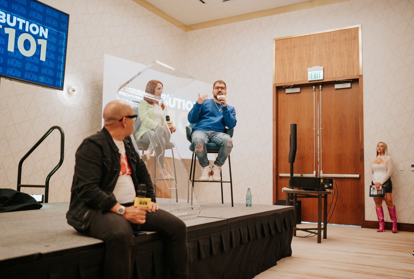 Distribution 101 panel on stage