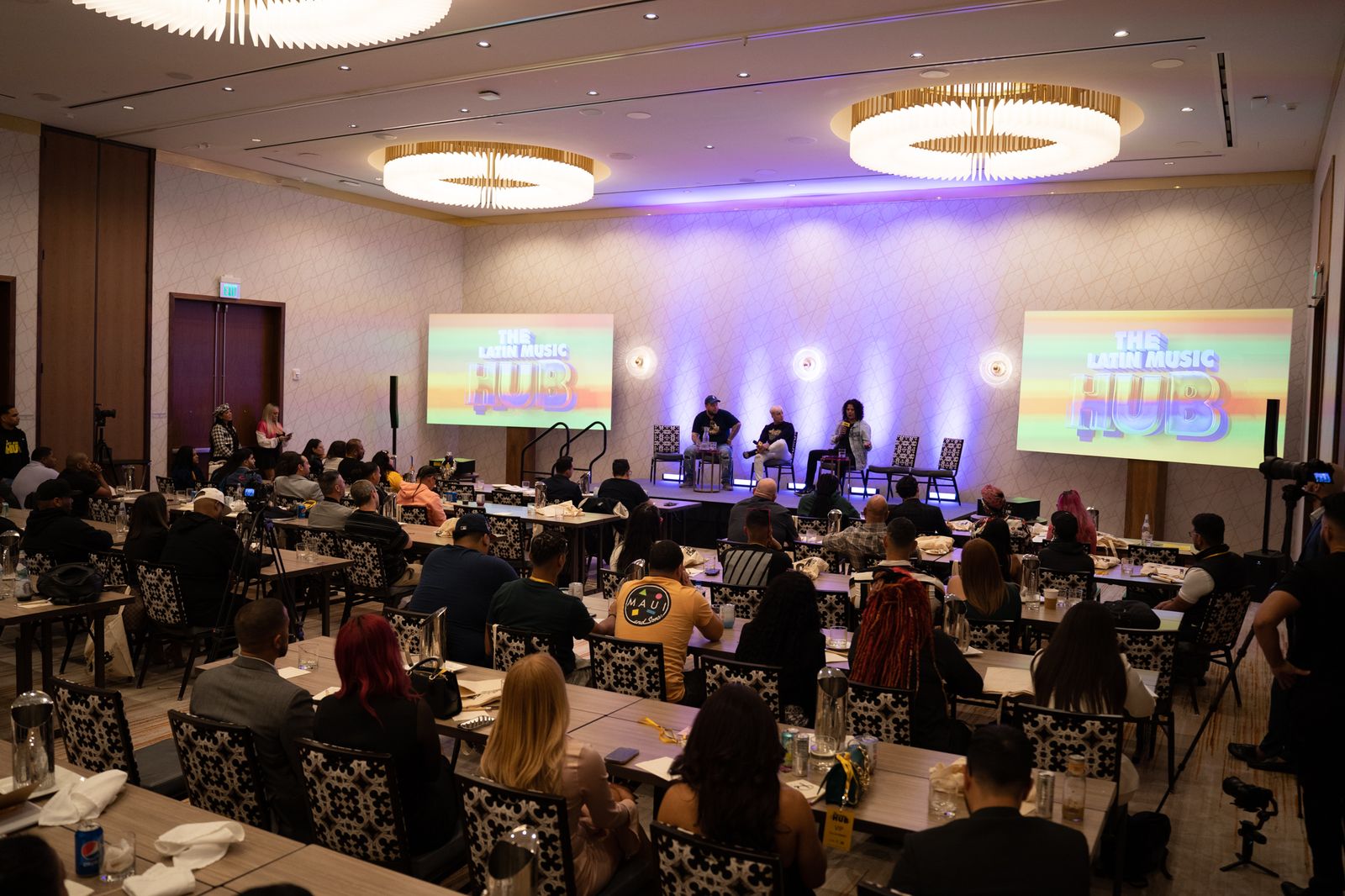A full room at the first Latin Music Hub Conference, 2022