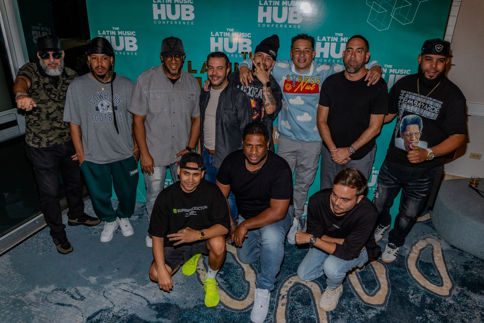 Artists and attendees gathered for a group photo at the 2024 conference